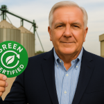 Aldo Vendramin mostra como o Selo Verde certifica práticas sustentáveis e valoriza produtos agrícolas.