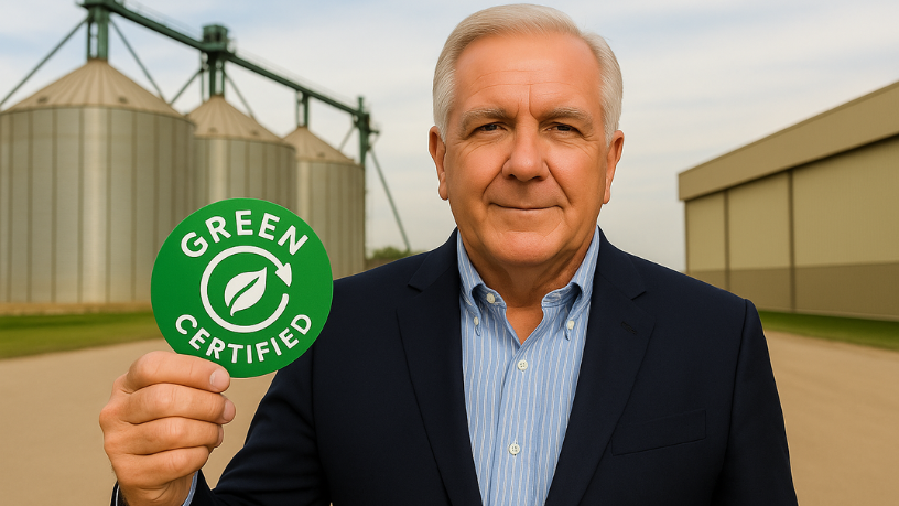 Aldo Vendramin mostra como o Selo Verde certifica práticas sustentáveis e valoriza produtos agrícolas.